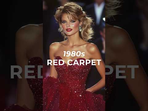 Red Carpet #1980s #Glamour #Classic #80s #Feminine #Model #Beauty #Hollywood #OldHollywood