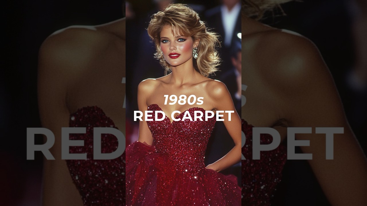 Red Carpet Glamour of the 1980s ✨
