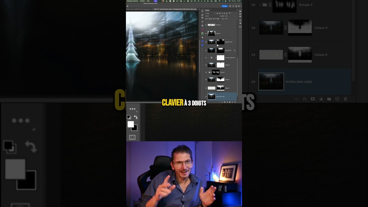 ⚡ Photoshop : envoyer un calque tout en haut de la pile en un seul raccourci clavier