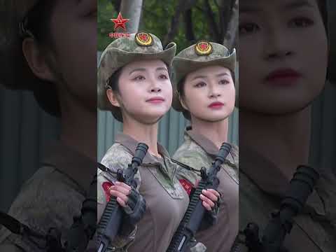 WATCH: Chinese female soldiers' formation rehearses for the Sept. 3 military parade