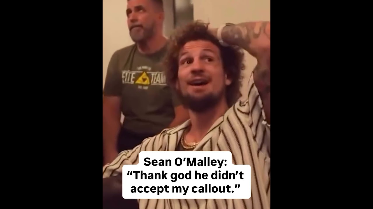 Sean O’Malley regrets his callout of Topuria last year after seeing him KO Oliveira at UFC 317 😅