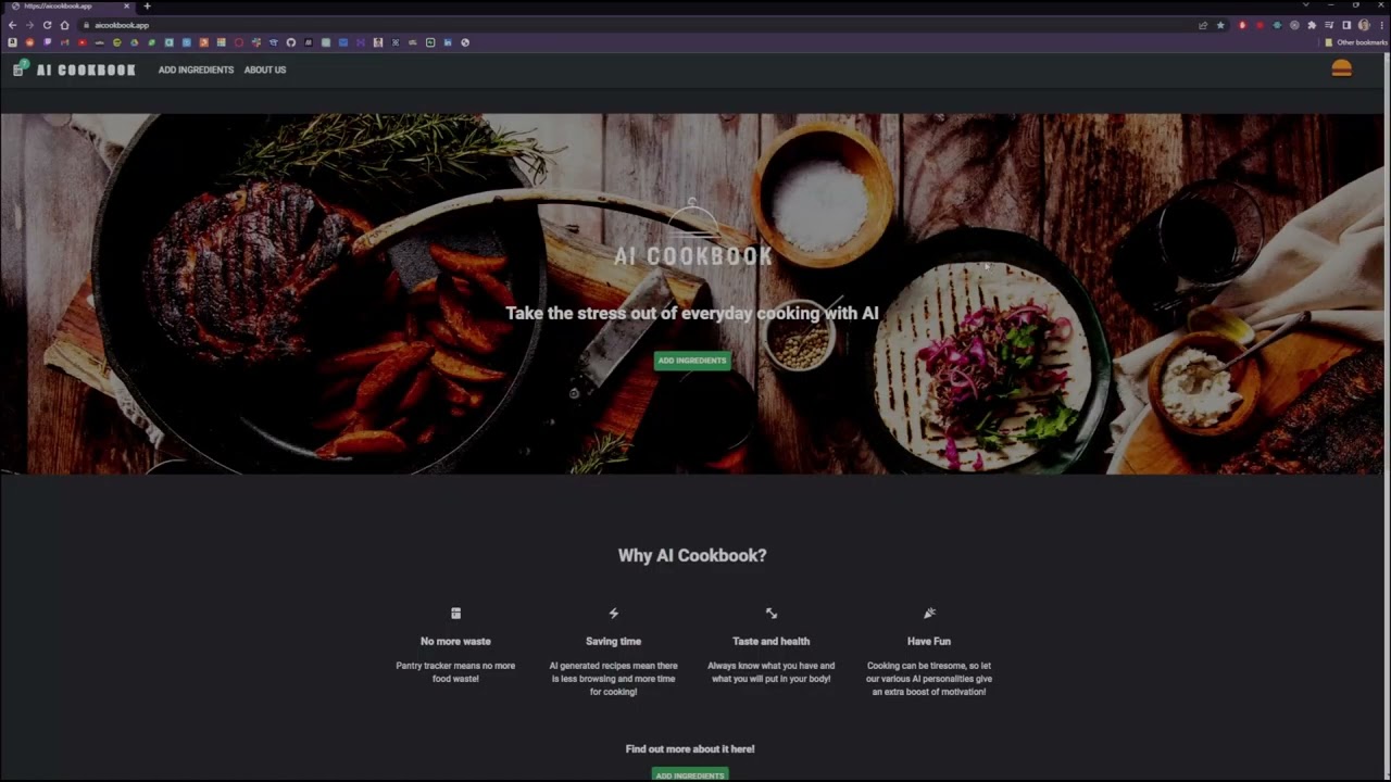 Watch the AICOOKBOOK Capstone Demo: AI-Powered Recipe Platform 🍽️