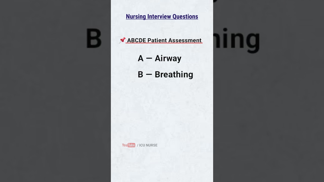 Nursing interview questions 2025 with answers / nursing interview questions #shorts
