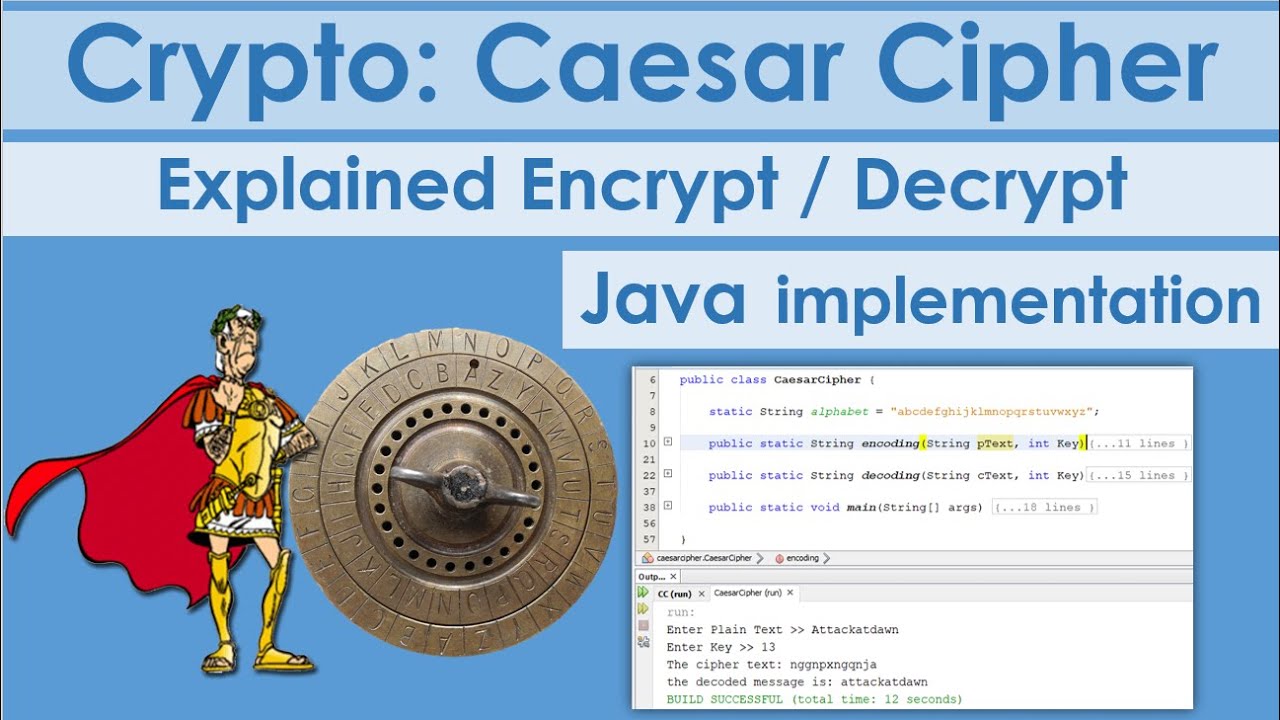 Crypto Made Simple: Caesar Cipher Explained & Java Tutorial π