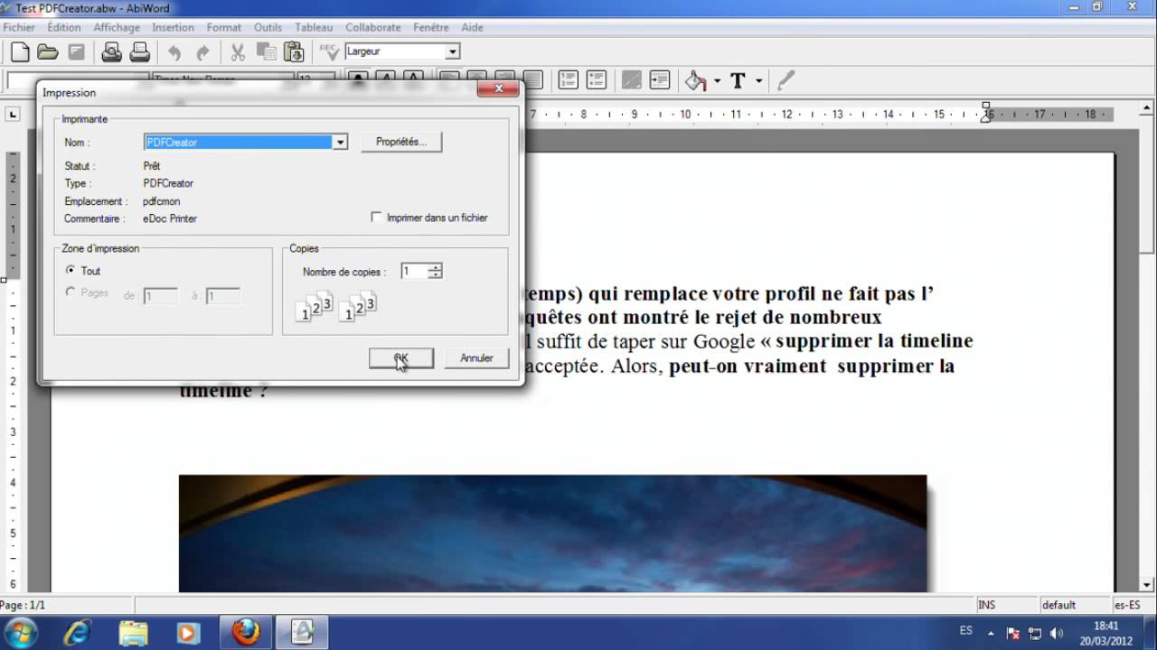 Guide pour créer des fichiers PDF avec PDFCreator