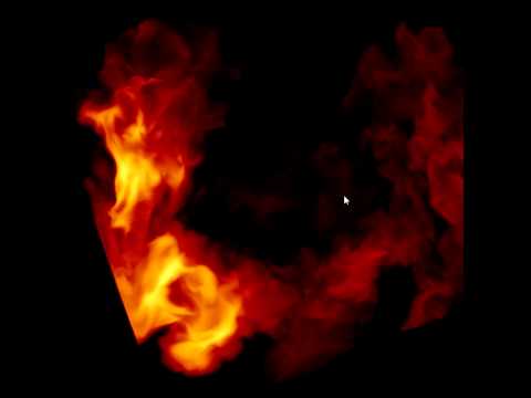 Real time 4D fluid simulation