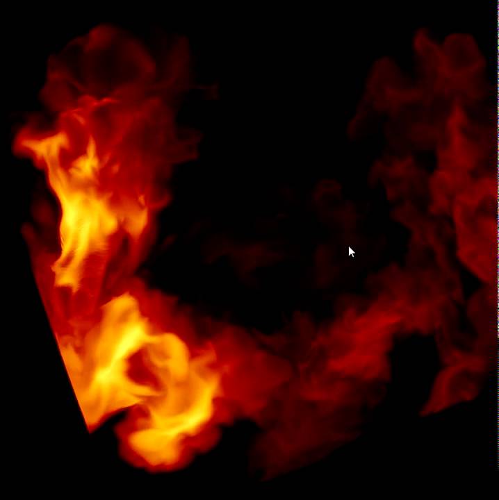 Real-Time 4D Fluid Simulation Using Navier-Stokes Approximation on AMD Radeon HD 5870