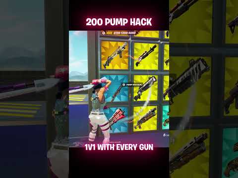 HOW TO GET THE BEST HACK IN 1V1 WITH EVERY GUN 🤓 #shorts