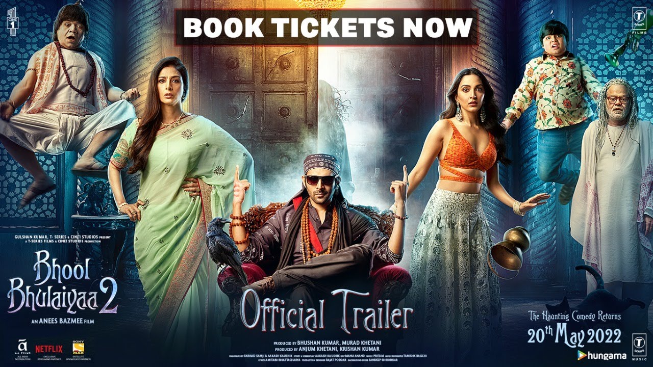 Bhool Bhulaiyaa 2 Official Trailer 🎬 - Starring Kartik Aaryan, Kiara Advani & Tabu | Releasing May 20, 2022