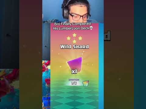 BRO COMPLETED LUMBERLOON💀 #clashroyale #shorts