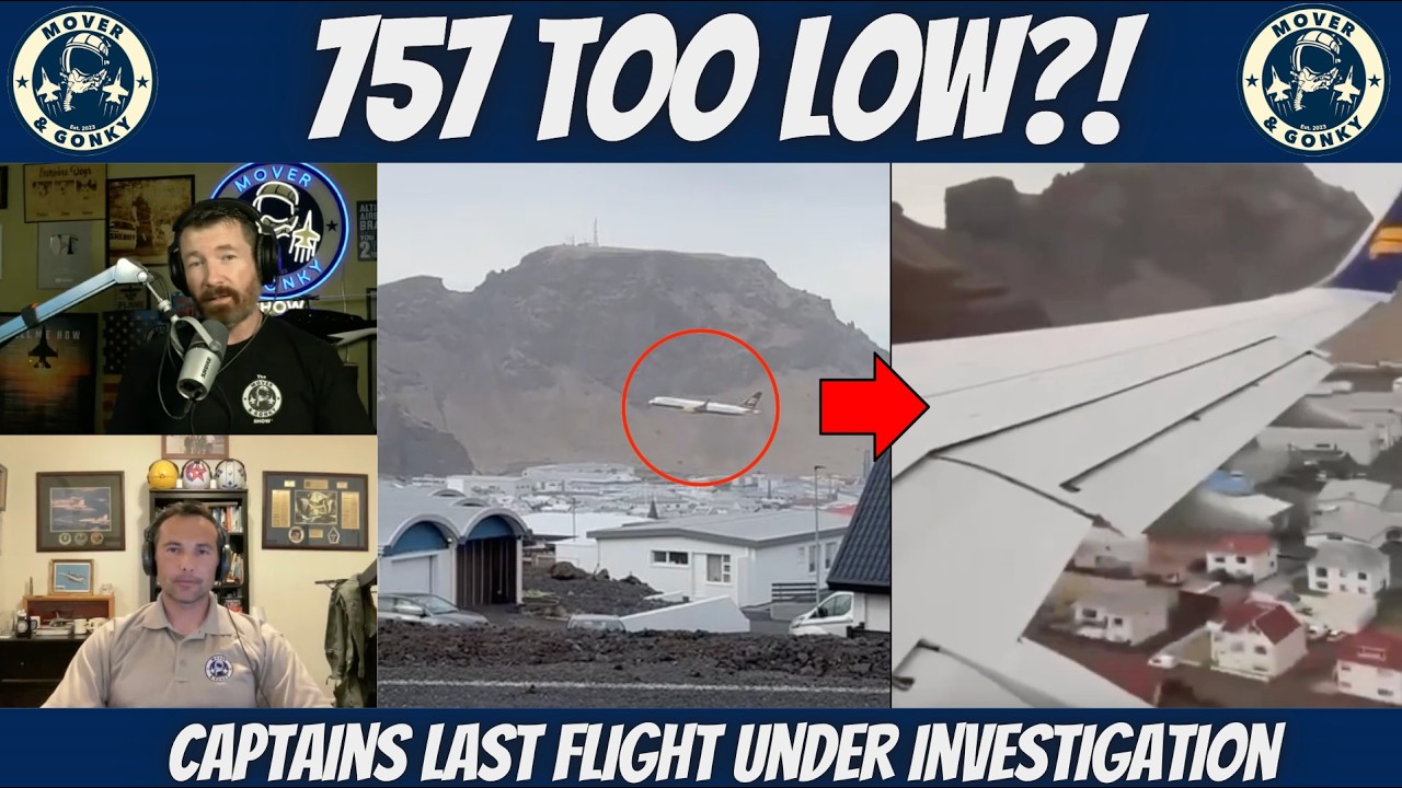 Icelandair 757 Low Pass Over Town 🚁