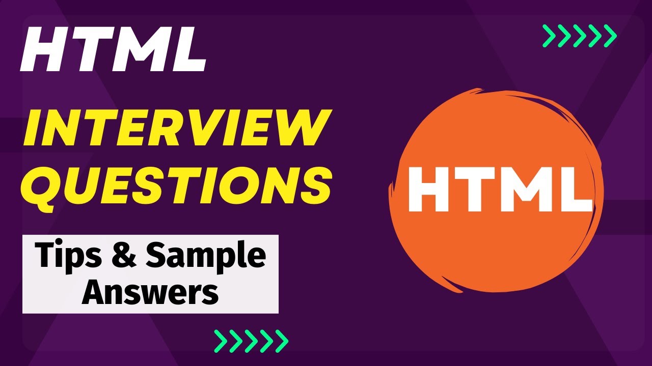 HTML Interview Q&A for Freshers & Experts