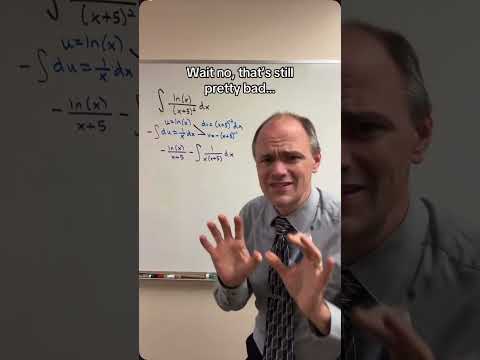 I came across this beautiful problem using both integration by parts and partial fractions! ๐ #calc