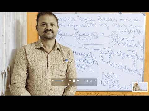 Conversion of Finite Automata(DFA) to Regular Expression using Arden's Theorem || Construct || TOC