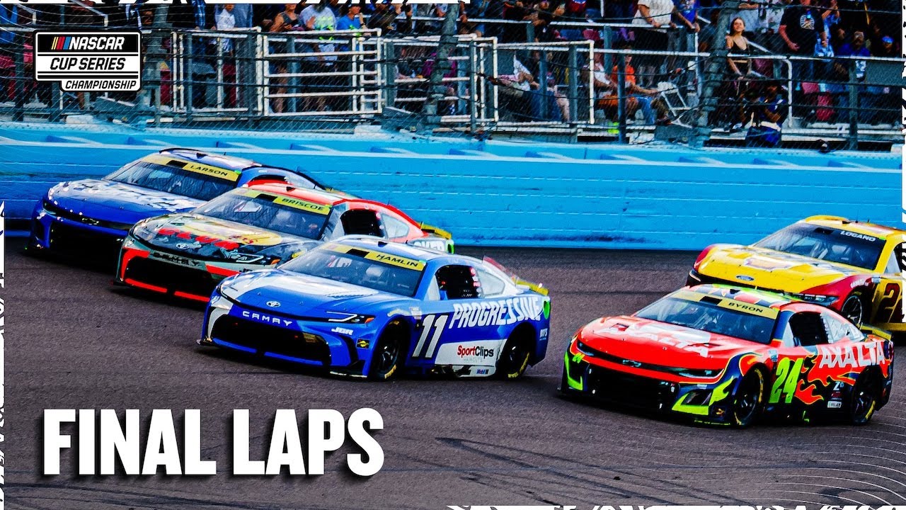 Epic Finish! Denny Hamlin and Kyle Larson Battle for the 2025 NASCAR Cup Title at Phoenix 🏁