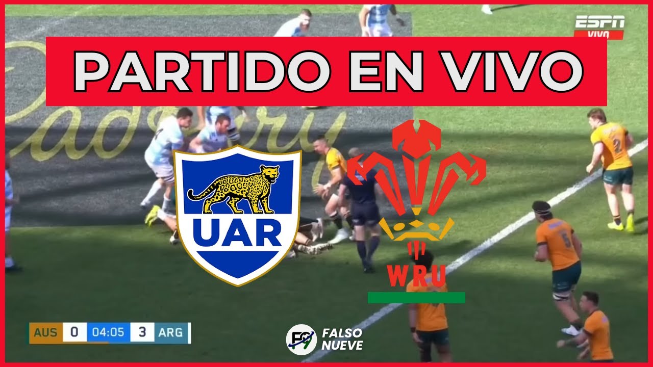 ¡Vive en vivo el duelo LOS PUMAS vs GALES en el Test Match Internacional! 🔴