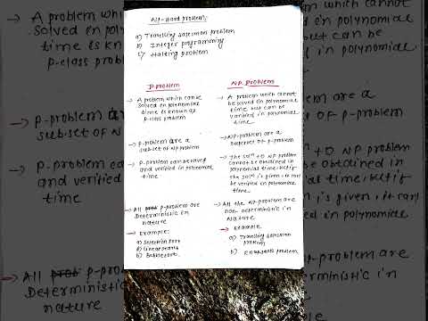 Difference between P and NP problem in DAA | semester Exam |