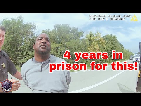 Moments Before He Drags A Cop With His Car