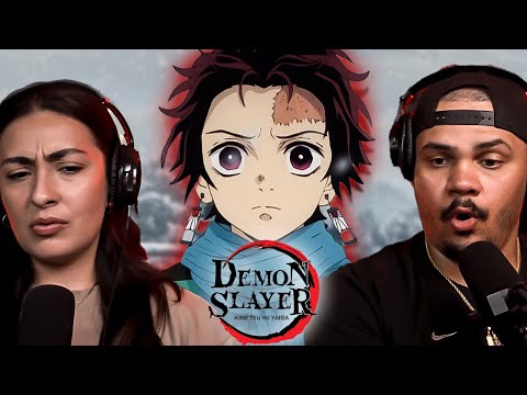 DEMON SLAYER TOOK OUR ANIME VIRGINITY *S1 EP1-4* REACTION