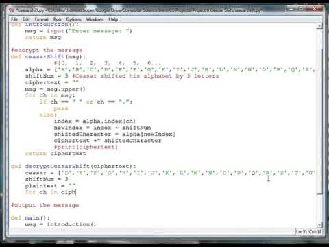 Caesar Shift Cipher 2 Decryption