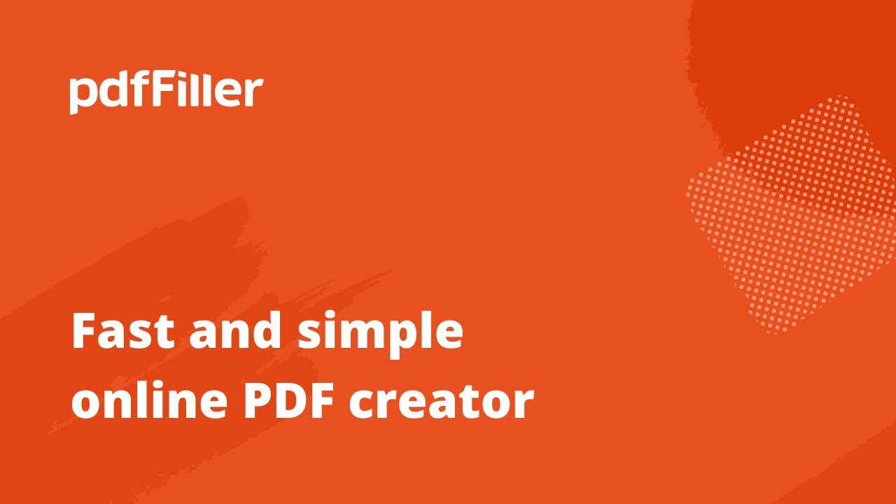 Effortlessly Create Custom PDF Documents with pdfFiller ✨