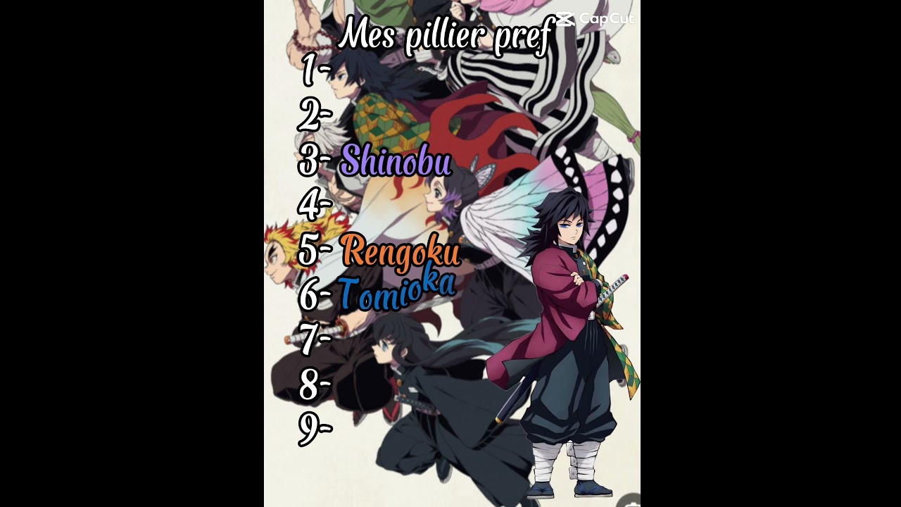 Mon top 9 des piliers de #DemonSlayer