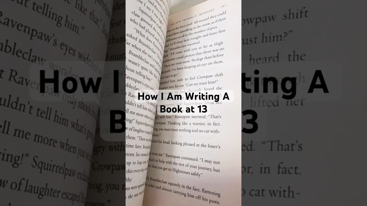 How I Am Writing A Book At 13 #author #authortube #booktube #teenwriter