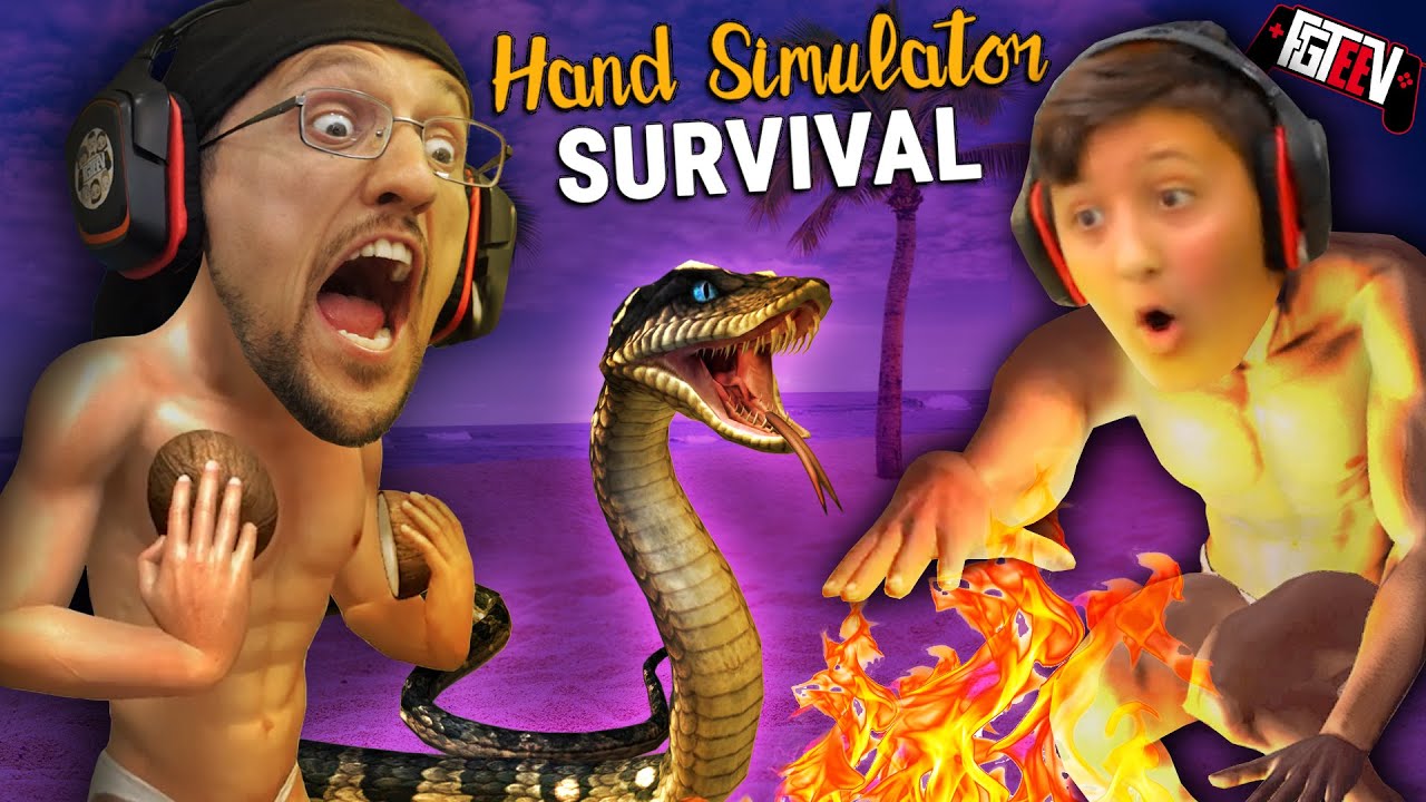 HAND SIMULATOR! Do You Like My Coconuts? Hahaha (FGTeeV Hilarious Survival Co-Op Game)