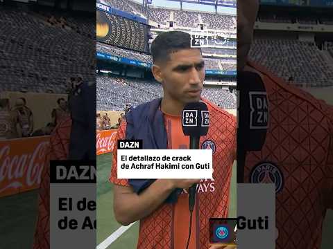 El detallazo de crack absoluto de Achraf Hakimi con Guti 🤩
