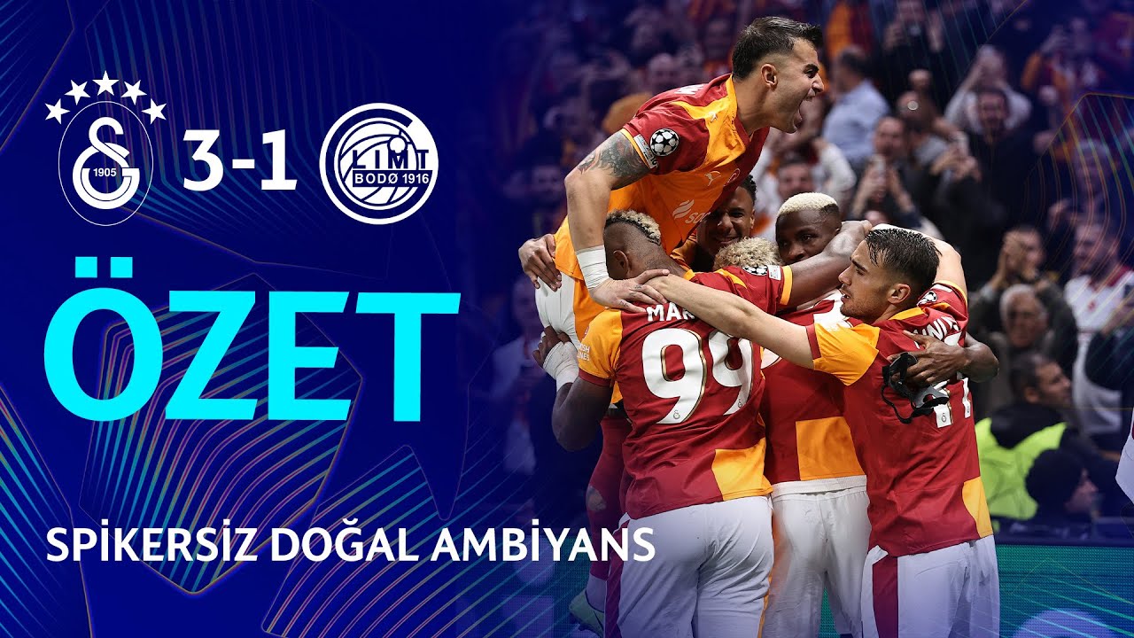 Galatasaray 3-1 Bodø/Glimt | Spikersiz Doğal Ambiyans | UCL Highlights