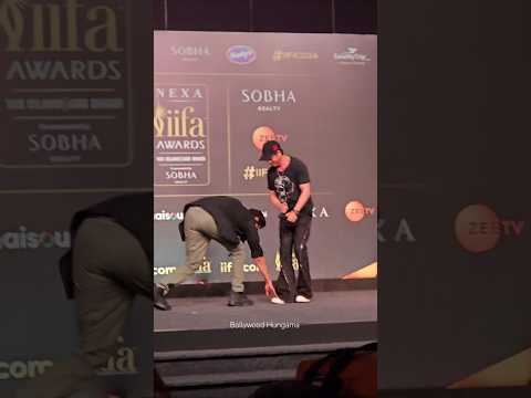 THE SHEER RESPECT #ranadaggubati touches feet of #srk #shorts #bollywood #actor #mumbai