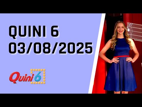 Quini 6 en vivo 3/08/2025 / Resultados del sorteo quini 6 del Domingo 3 de Agosto del 2025