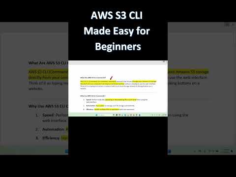 AWS S3 CLI Made Easy for Beginners