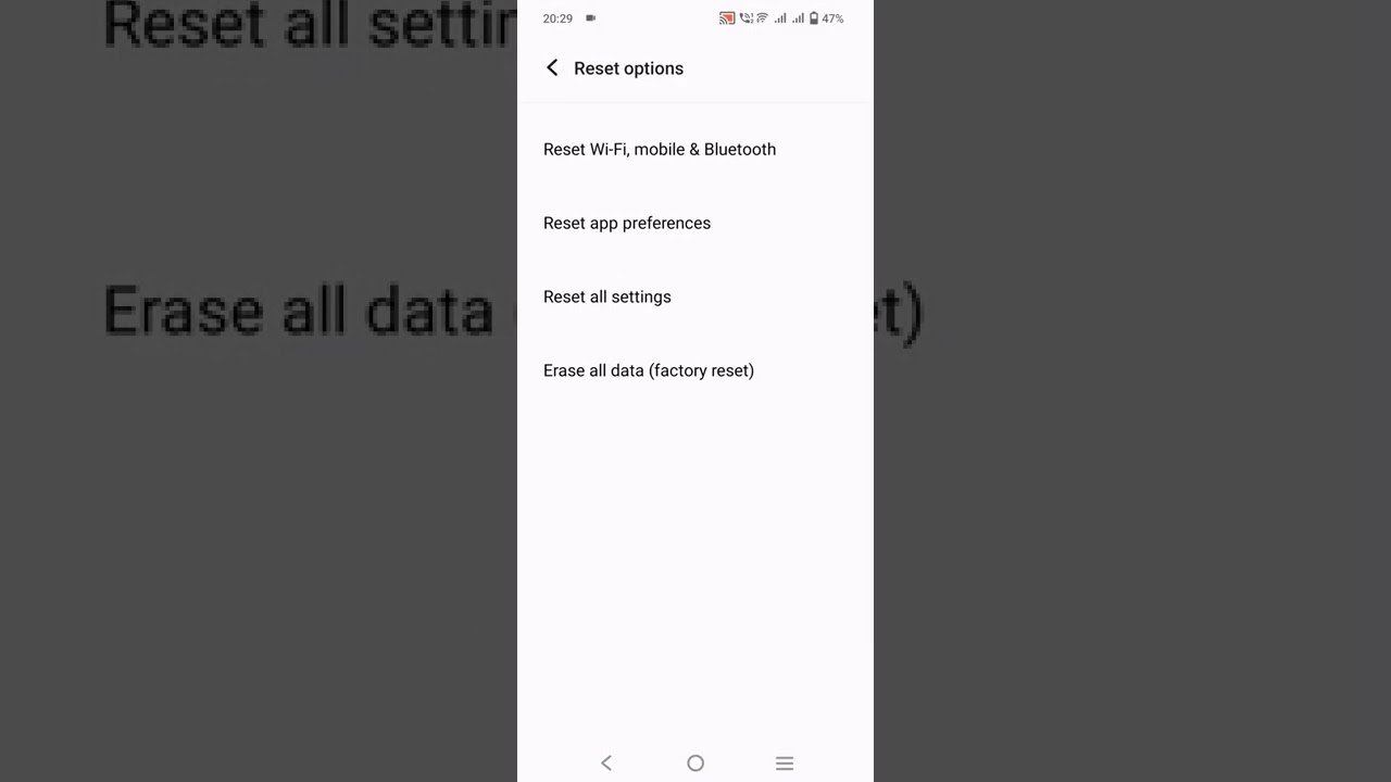 VIVO V25 Pro: No Signal After Update? Try Resetting Settings