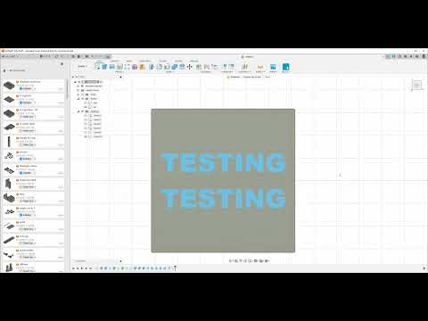 Simple way to put embedded text in 3D prints in Fusion 360 for boxes, lids, etc.