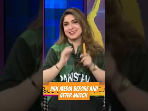 pak media before and after match #indvspak #pakmedia #t20worldcup2024 #pakmediacrying