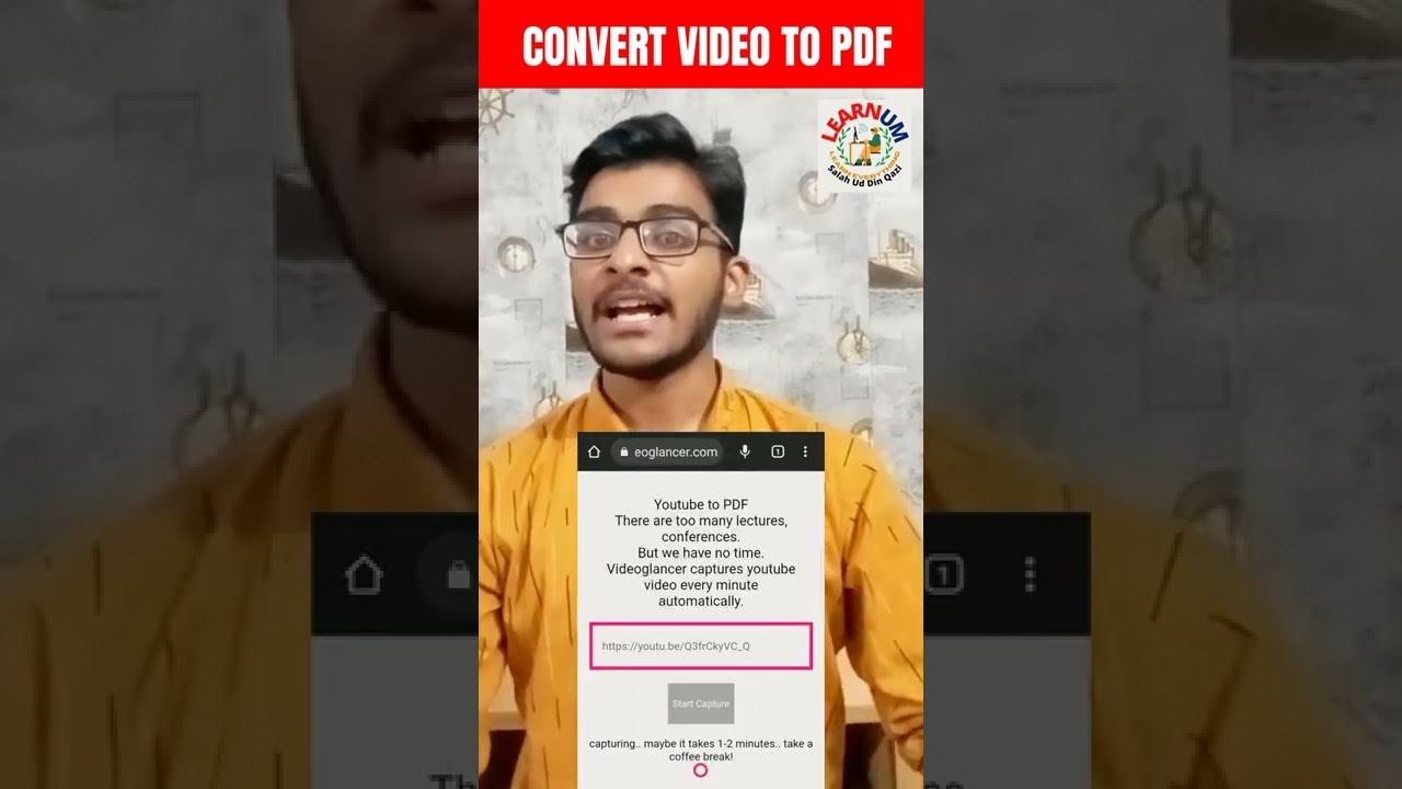 Easiest Way to Convert YouTube Videos to PDFs in Just One Click π