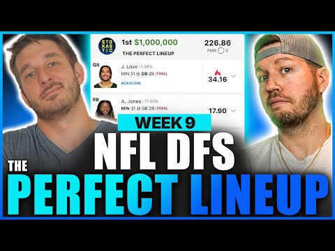Top NFL DFS Picks for Week 9 | The Perfect Lineup (2025)