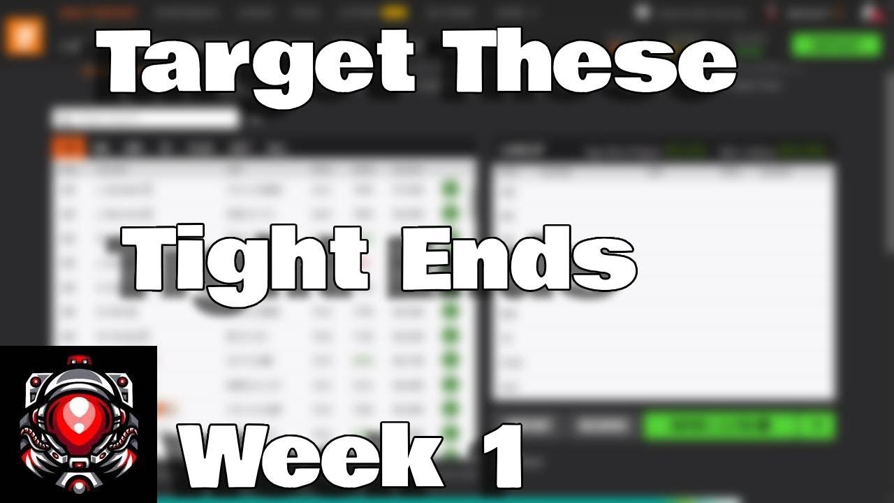 NFL DFS Week 1: Best Tight Ends on DraftKings 🏈