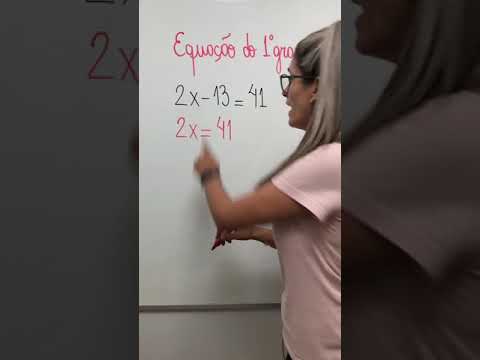 EQUAÇÃO do 1º GRAU - MACETE \Prof. Gis/ #shorts