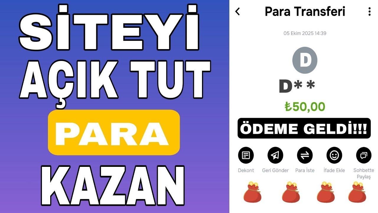 Siteyi Açık Tutarak Günlük Para Kazanın 💰