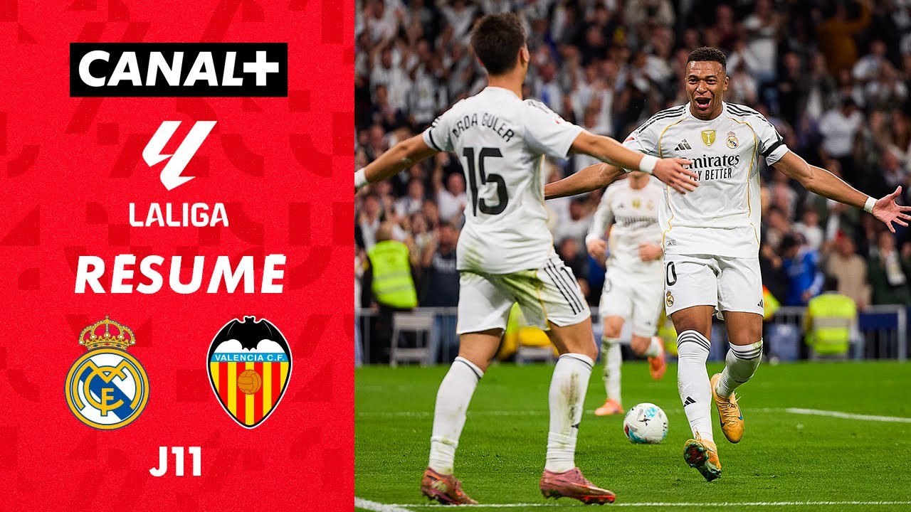 Résumé Real Madrid CF vs Valencia CF - LaLiga 2025-26 (J11)