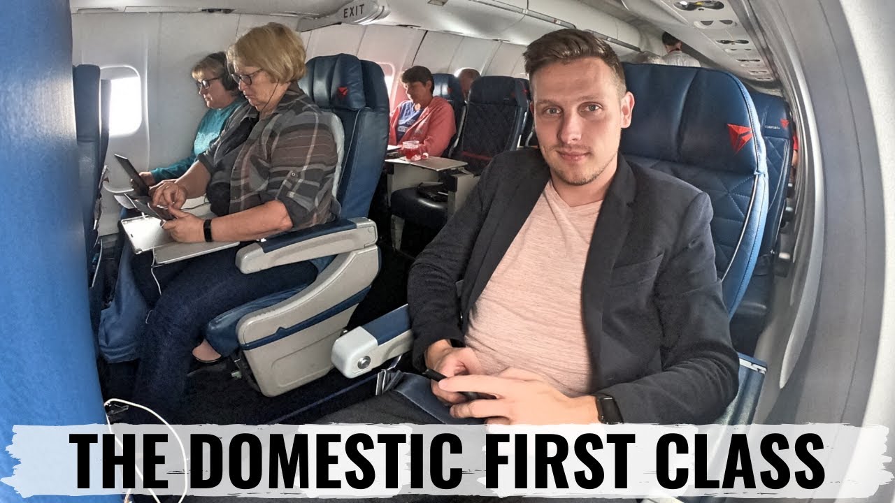 Delta Domestic First Class on CRJ900 ✈️