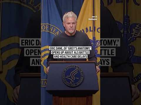 Eric Dane, of âGreyâs Anatomy,â opens up about ALS battle and health care delays