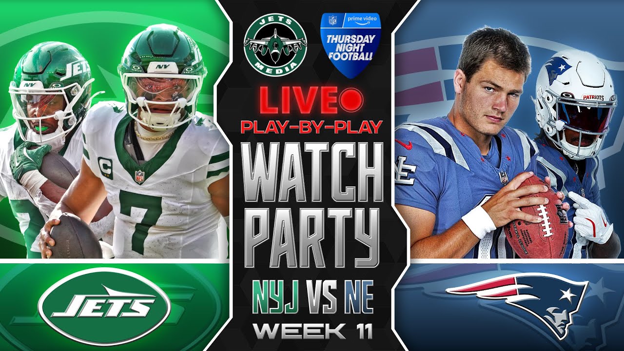 Jets vs Patriots Live Watch Party & Reactions 🏈