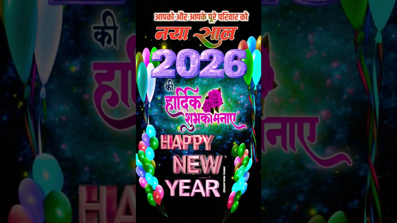 Happy New Year 2026 🎉 | Naya Sal Wishes & Shayari