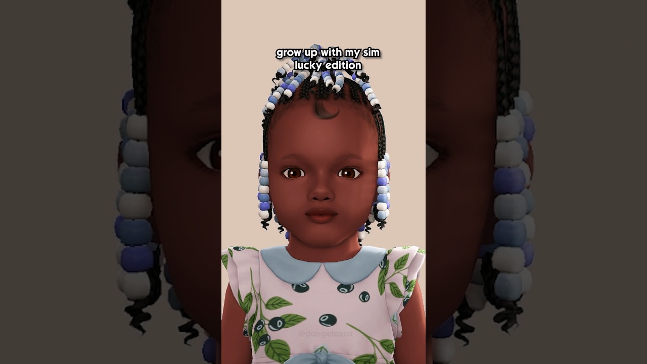 grow up with my sim LUCKY edition 🍀| the sims 4 #sims #thesims4 #sims4 #shorts