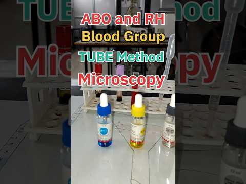 Tube method blood group test|| #labtechnician #bloodgroup #trendingshorts
