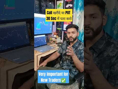 Call खरीदे या Put 30 sec में पता करे