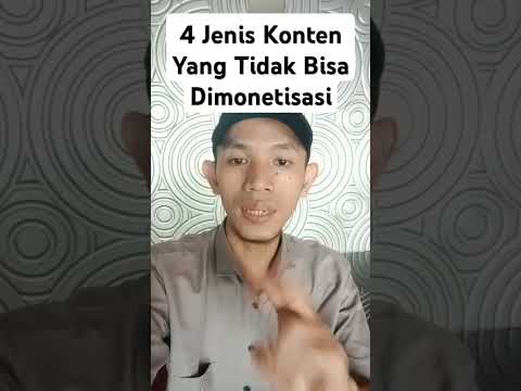 4 Jenis Konten Yang Tidak Bisa Dimonetisasi #shorts #youtubeshorts #edukasi #viral #diajarpinter